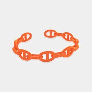 NEW Enamel Orange Mariner Cuff Bracelet